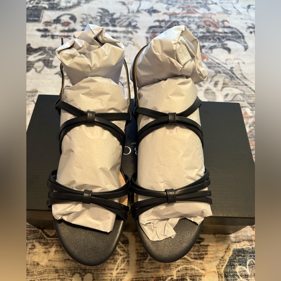 Talbots Navy Aria Cross strappy sandals in size 7.5M. New in box - Picture 1 of 5